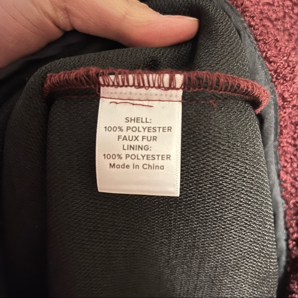 Peyton Jensen Faux Fur Teddy Bear Long Coat Jacket Long Sleeve V-neck  Medium C - Picture 6 of 8